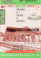 March 1998 monthly ticket