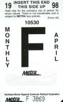 April 1998 monthly ticket