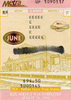 June 1998 monthly ticket