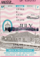 July 1998 monthly ticket