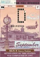 September 1998 monthly ticket