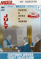 July 1999 monthly ticket