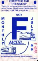 July 1999 monthly ticket