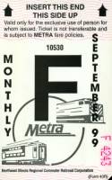 September 1999 monthly ticket