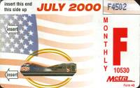 July 2000 monthly ticket