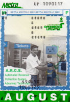 August 2000 monthly ticket