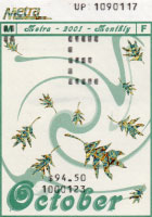October 2001 monthly ticket