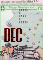 December 2001 monthly ticket
