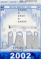 January 2002 monthly ticket