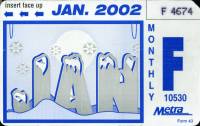 January 2002 monthly ticket