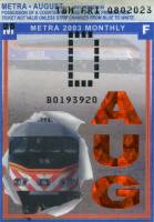 August 2003 monthly ticket