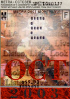 October 2003 monthly ticket