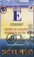 October 2004 monthly ticket