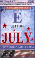 July 2006 monthly ticket
