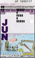 June 2008 monthly ticket