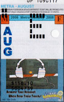 August 2008 monthly ticket