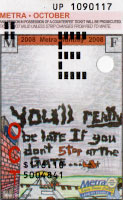 October 2008 monthly ticket