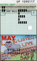 May 2009 monthly ticket