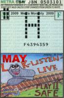 May 2009 monthly ticket
