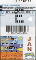 January 2010 monthly ticket
