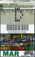 March 2010 monthly ticket