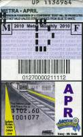 April 2010 monthly ticket