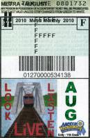 August 2010 monthly ticket