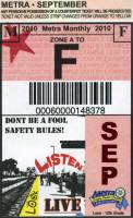 September 2010 monthly ticket