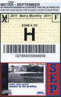 September 2011 monthly ticket
