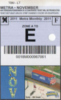 November 2011 monthly ticket