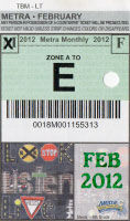 February 2012 monthly ticket