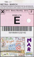 March 2012 monthly ticket
