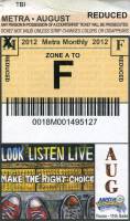 August 2012 monthly ticket