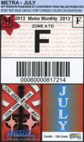 July 2013 monthly ticket