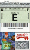 December 2014 monthly ticket