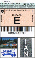 January 2015 monthly ticket