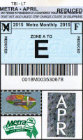 April 2015 monthly ticket