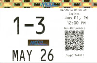 May 2026 monthly ticket