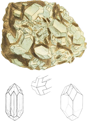 Harmotome or Staurolite