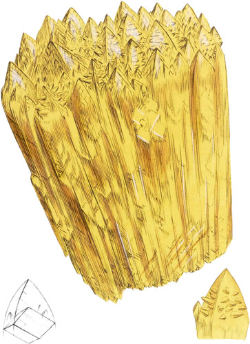 Inverse crystallized Carbonate of Lime