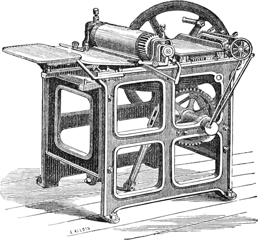 Drawing of a a Little Diamond Jobbing Machine
