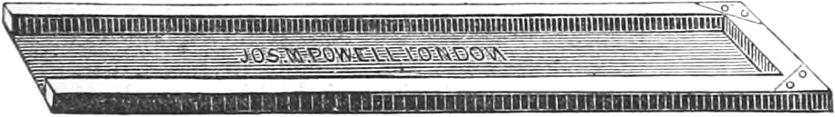 Illustration of a newspaper column galley
