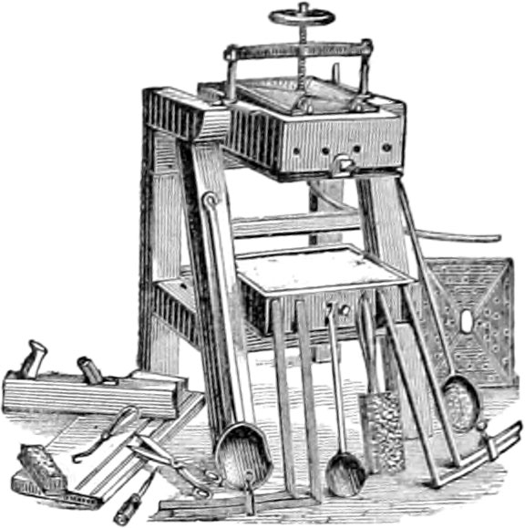 Illustration of a stereotyping apparatus